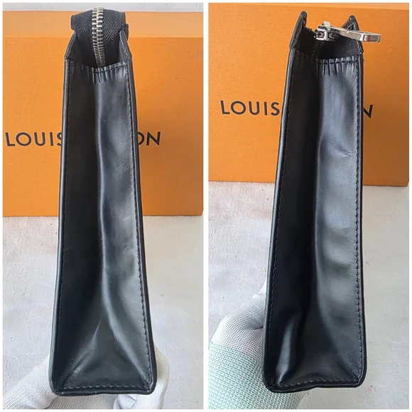 Auth Louis Vuitton Damier Graphite Voyage Rope Pochette Bag - Picture 9 of 10